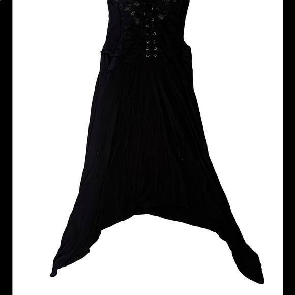 KILLSTAR No Sleep Shark Bite Hem Dress Gothic Punk Size M - Picture 3 of 5